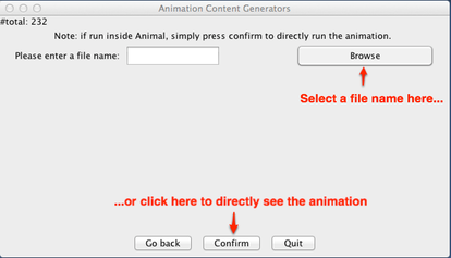 Either choose a file name to save to, or directly click Confirm to see the animation